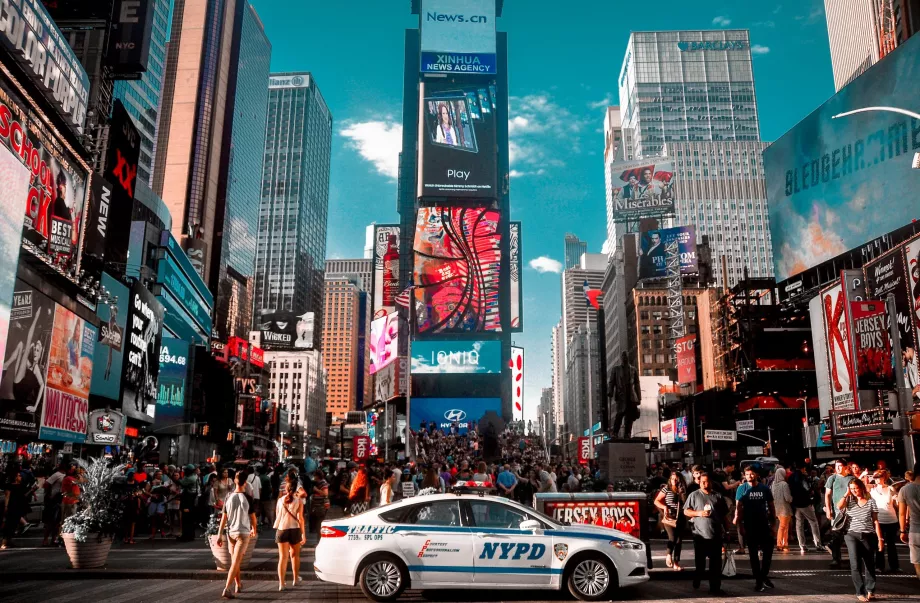 Zi aglomerată în Times Square