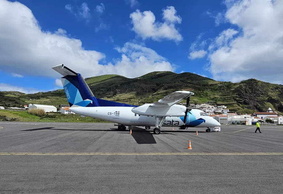 Avion la aeroportul Corvo