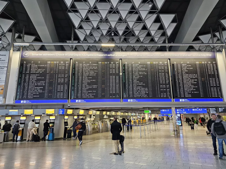 Panoul de plecare, Aeroportul Frankfurt