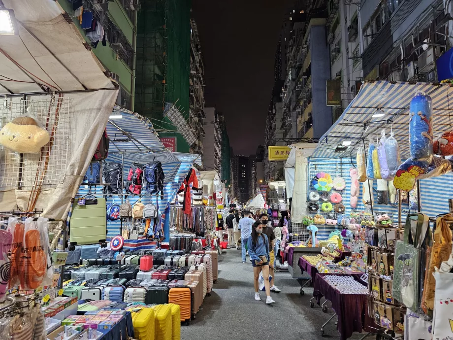 Mong Kok, piața de noapte