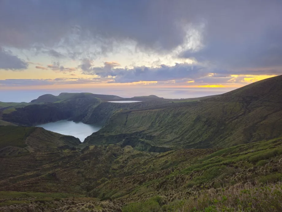 Miradouro Lagoas Funda e Rasa la apus de soare