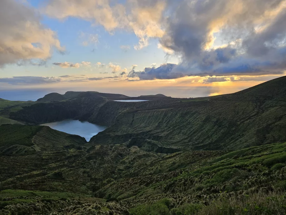 Miradouro Lagoas Funda e Rasa la apus de soare