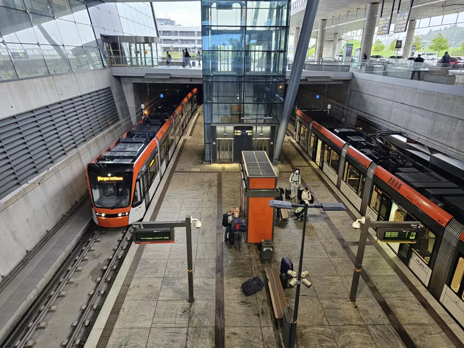 Stație de tramvai în metrou