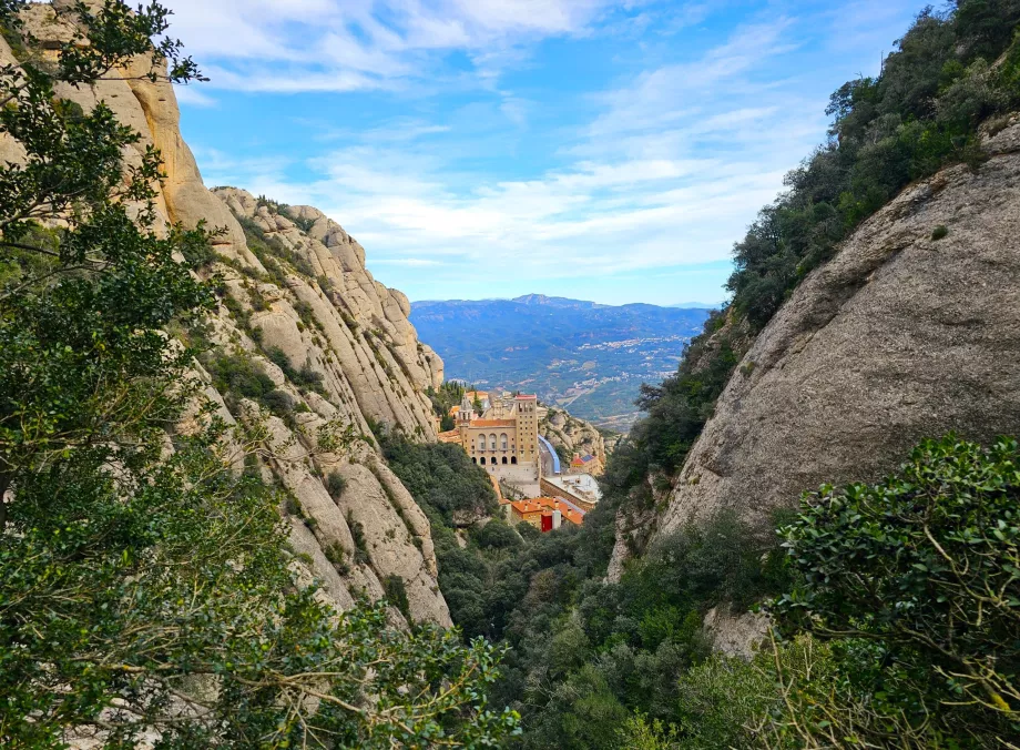 Vedere a Mănăstirii Montserrat