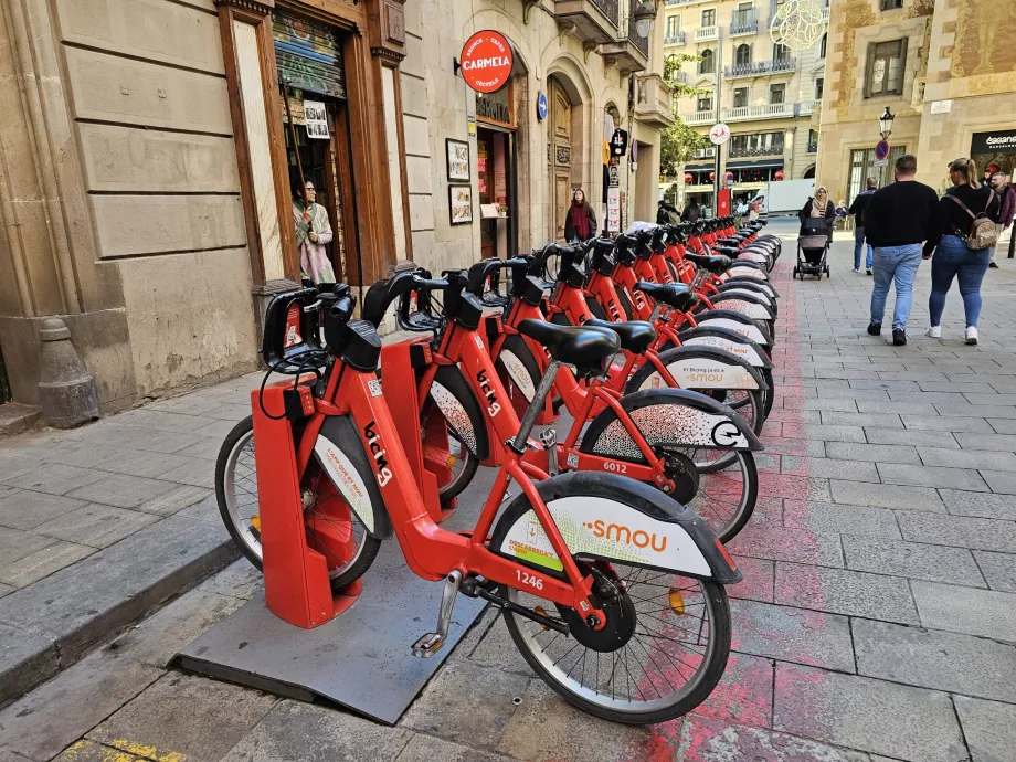 Biciclete partajate în Barcelona