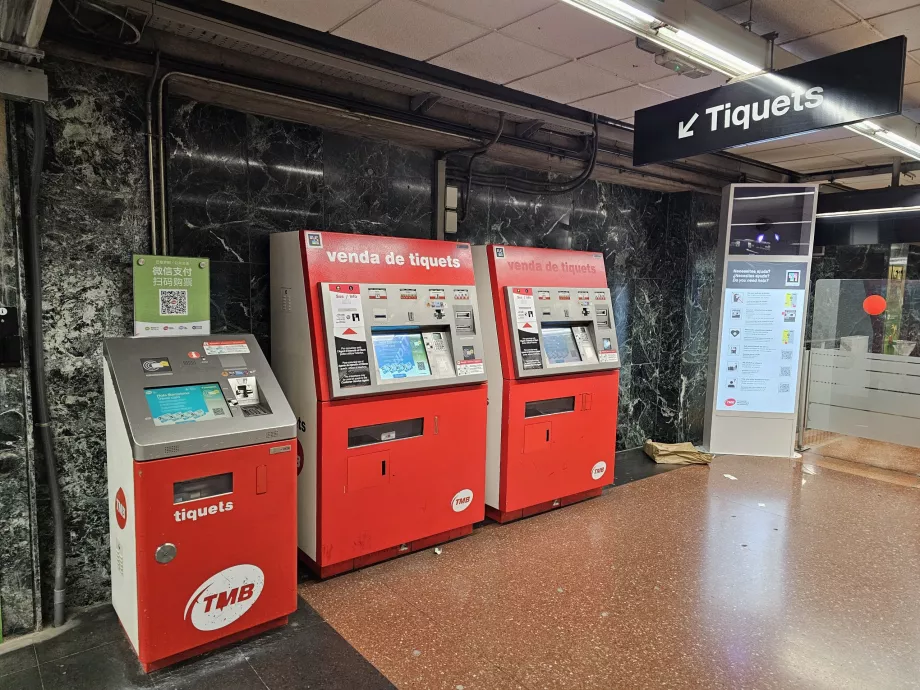 Automate de bilete în metrou