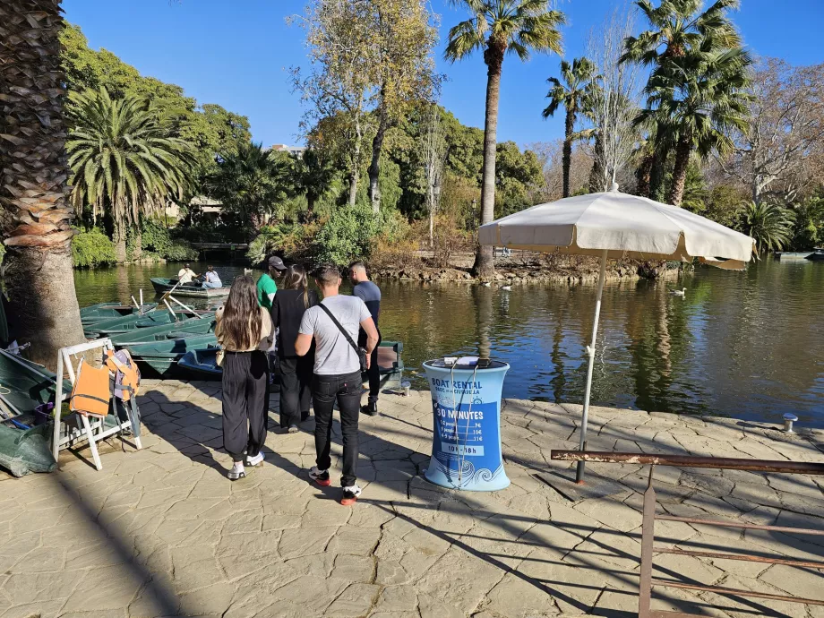 Închiriere de bărci, Parc de la Ciutadella