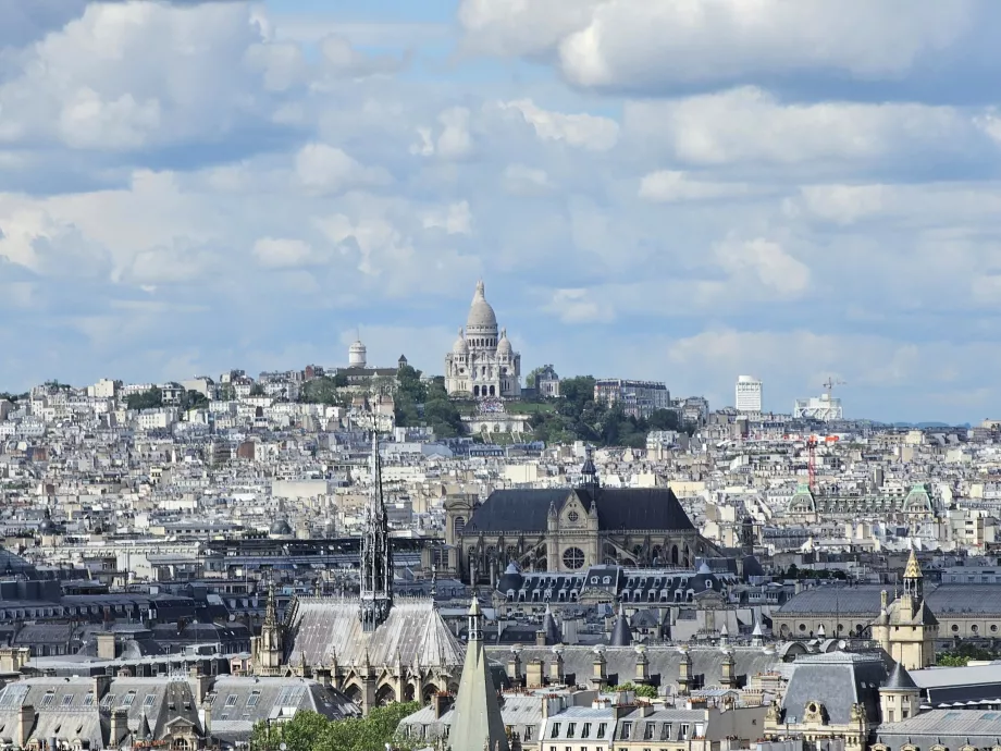 Vedere a orașului Montmartre de la Pantheon