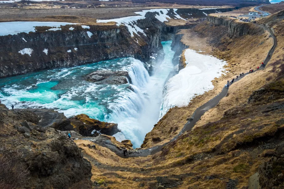 Priveliștea Gullfoss