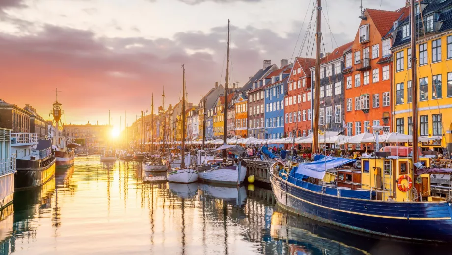 Apus de soare Nyhavn