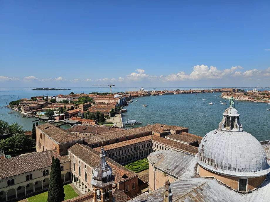 Vedere din San Giorgio către insula Giudecca