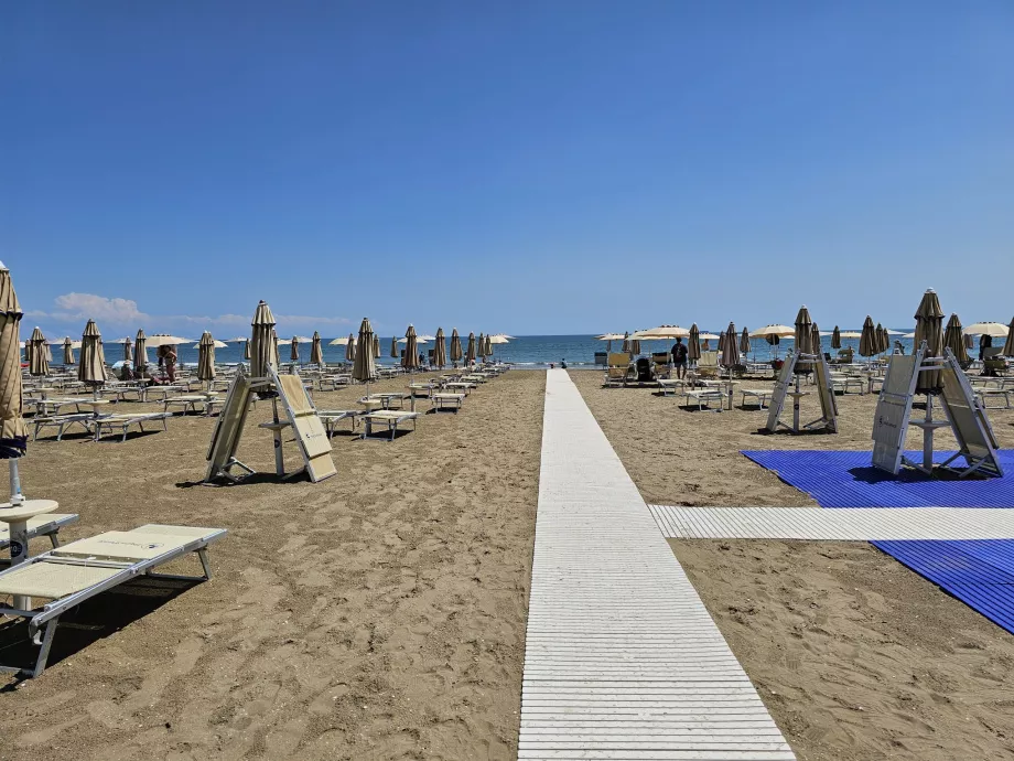 Plajă plătită în Lido di Venezia