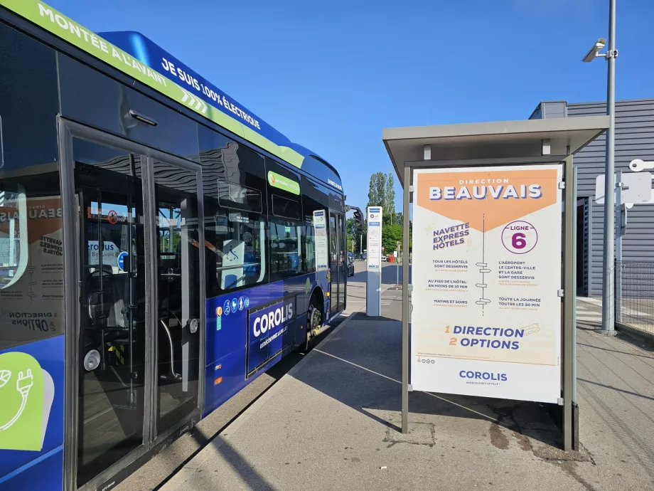 Stația de autobuz 6 către Beauvais