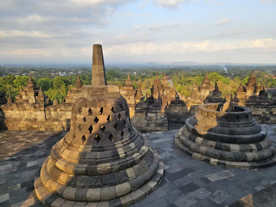 Templul Borobudur, vedere