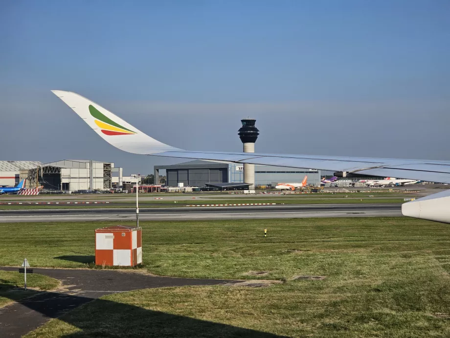 Ethiopian Airlines la sosirea în Manchester