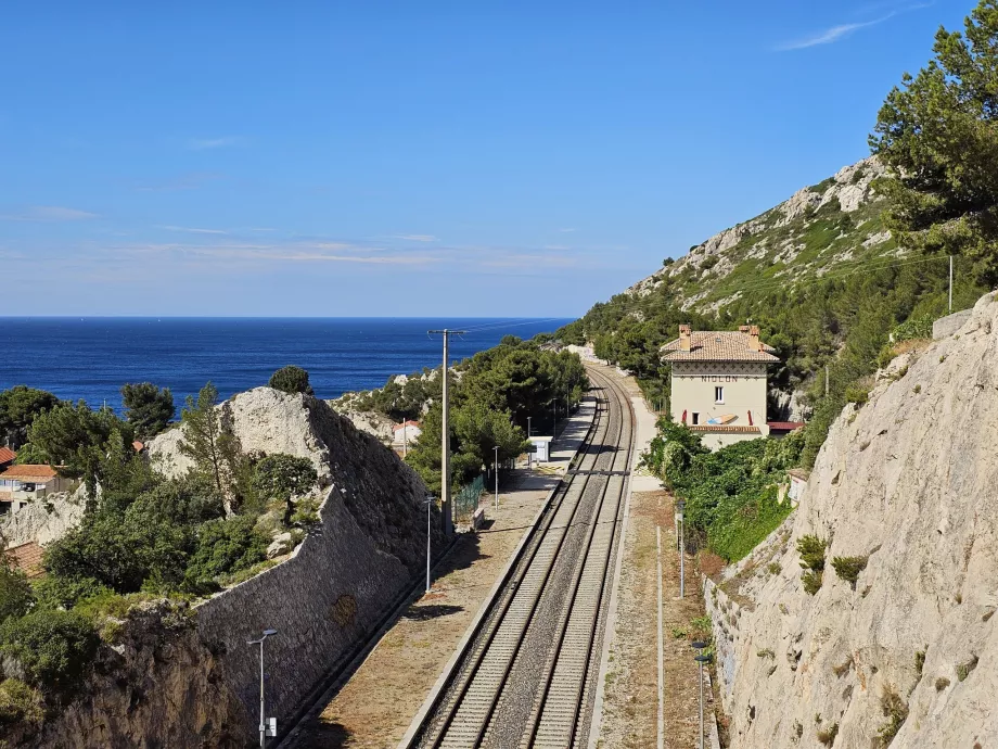 Tren prin Cote Bleue