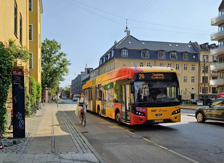 Autobuz de transport public în Copenhaga