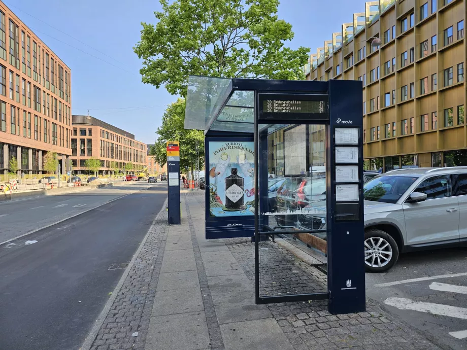 Stație de autobuz în Copenhaga