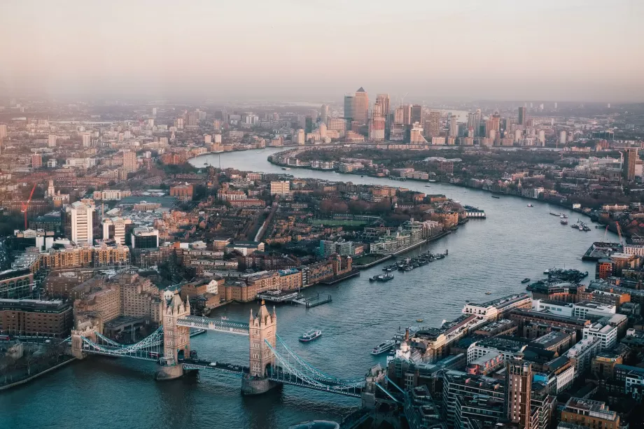 Londra din perspectiva unei păsări