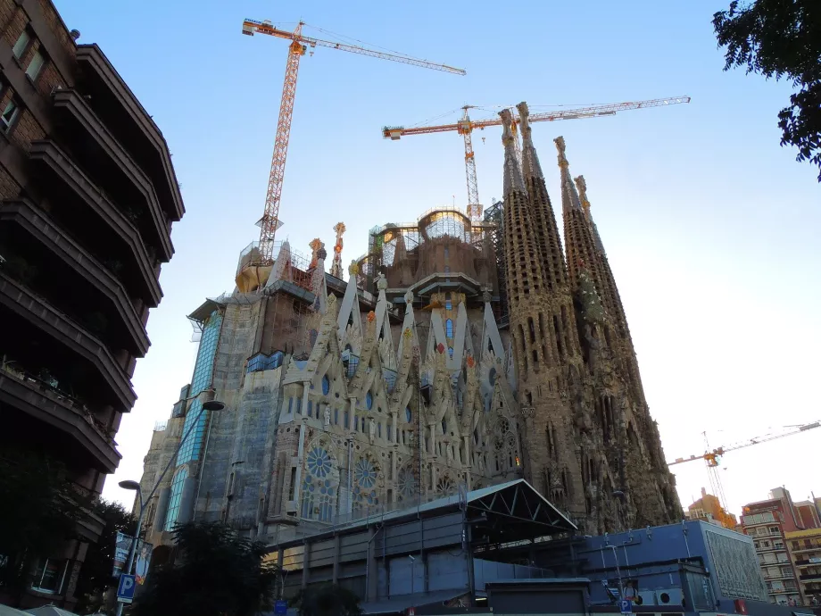 Construcția în curs a Sagrada Familia