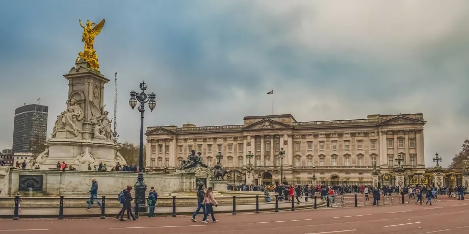 Vedere generală a Palatului Buckingham