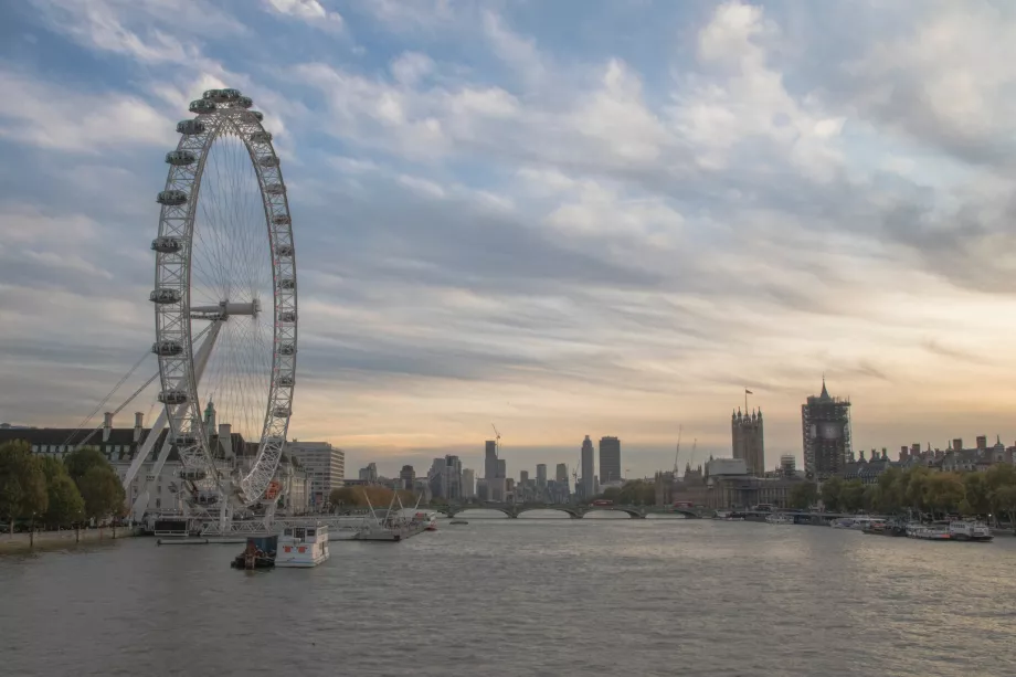 Vedere a London Eye