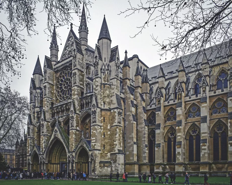 Westminster Abbey - fațada nordică